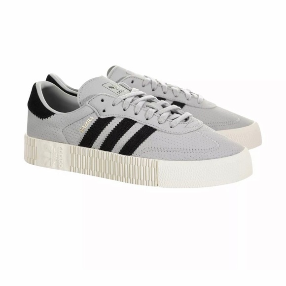 Adidas Sambarose Grey Womens Shoes Sneakers - Picture 2 of 5